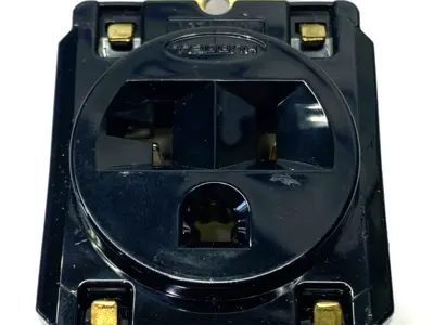 New | in-Stock Hubbell Black Straight Blade Single Receptacle 2-Pole 3-Wire 125V 20A Electrical Fittings Michigan US | Maverick Industrial Sales #1402538