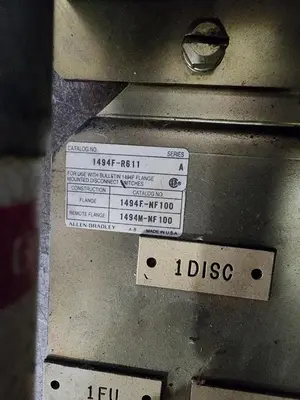 USED ALLEN-BRADLEY 1494F-NF100