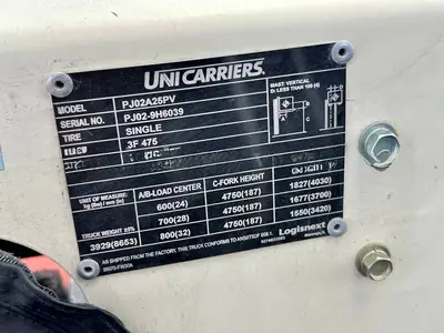 Used 2003 NISSAN PJ02A25PV Misc Forklifts Texas US | TB Forklifts #1341288