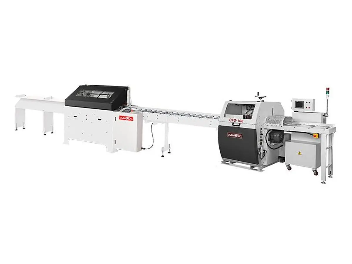 Cantek CFS 100 Automatic Defect Cutoff Chop Saw