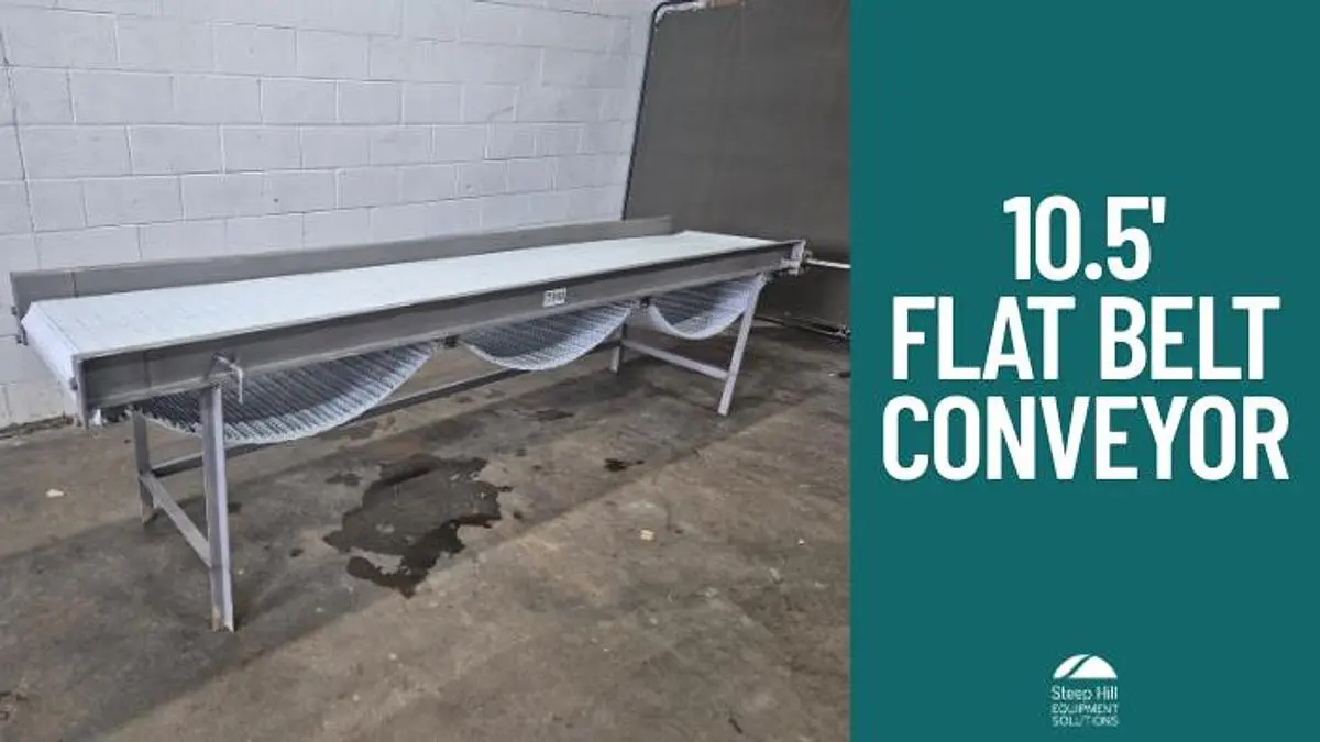 10.5' Flat Belt Conveyor