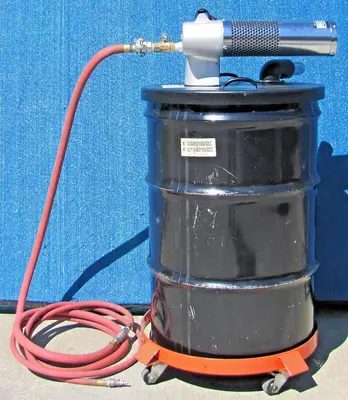 Guard Air Portable Air Powered Vacuum Cleaner 55 Gallon Drum w/ Air Hose