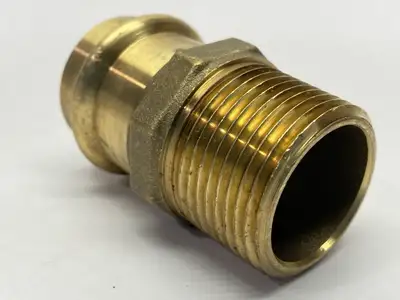 10075844 | Elkhart  Male Adapter Brass 1" Press x MPT - New Other