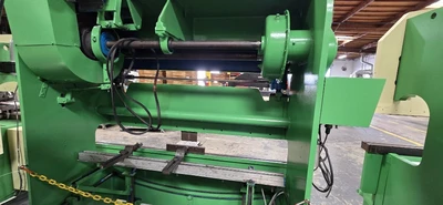 25 Ton, Verson press brake, 2" stroke, 12" Shut Height, 6-1/2' table