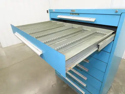 Nu-Era Modular Tool Storage Cabinet 9 Drawer 45x28x61" Vidmar Stanley Lista