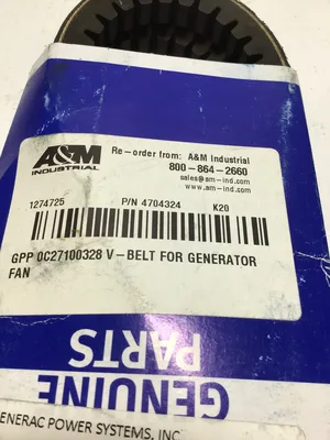 Doosan 65.96801-0097/GPP 0C27100328 Belt V For Generator Fan