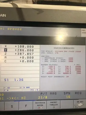 Used 2009 MAS MCV 1000 POWER 5AX Universal Machining Centers CZ | Amaron s.r.o. #1060928