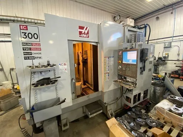 Used 2008 HAAS EC-300 Horizontal Table Type Boring Mills Alberta CA | Merchant Machine Tools Inc #39799