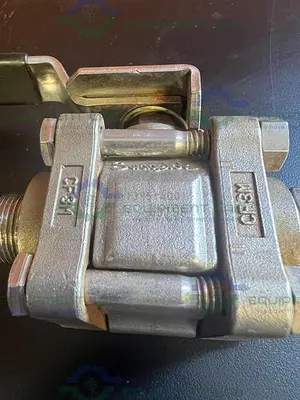 USED SWAGELOK STAINLESS STEEL BALL VALVE  W/ 3/4" THREADED FITTING