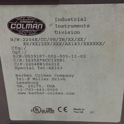 USED BARBER COLMAN 2204E/CC/VH/TH/XX/XX/XX/XX/2XX