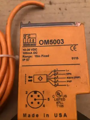 IFM Efector OM5003 Photoelectric Retro-Reflective Sensor