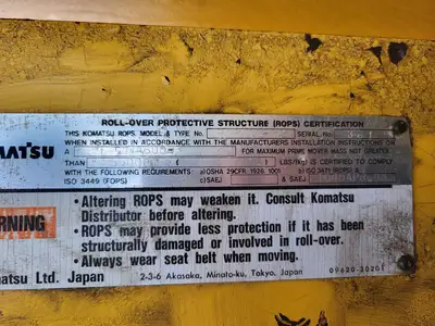 USED 2001 KOMATSU WD600-3