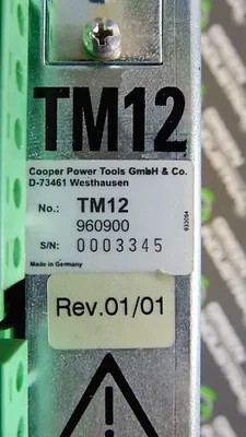 Cooper Tools TM12 Servo Drive Card 960900 Rev.01/01 Used