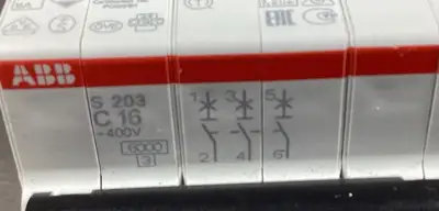 Used ABB S 203 C 16 Circuit Breakers | Palmetto Automation #1155162