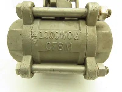 Fluid Controls 1-1/2" Socket Weld Ball Valve 3 Piece