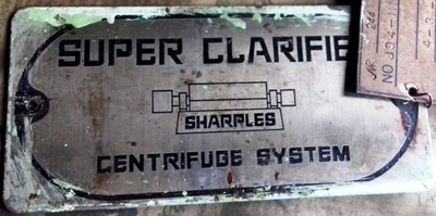 Sharples-Tomoe P3000 decanter centrifuge, 316SS.