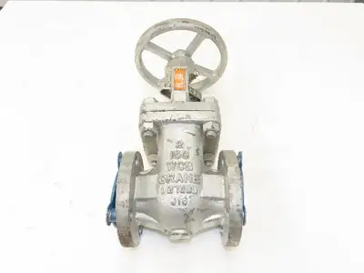 Crane 2" Gate Valve Rising Stem ANSI Flange 285psi