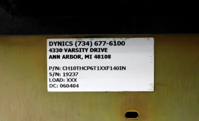 USED DYNICS / L.H. CONTROLS CH10THCP6T1XXF140IN