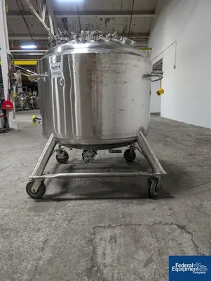 USED DCI 400 Liter DCI Jacketed Receiver Tank, 316L S/S, 45/125#