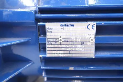 ELEKRIM MOTOR 3 SLH804A 460V 1680 RPM 1221474 MFD 2008 STOCK #1701