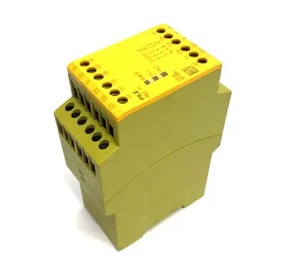 USED PILZ STANDALONE SAFETY RELAY 1 OR 2 CHANNEL, PNOZ X4 24VDC 3N/O 1N/C