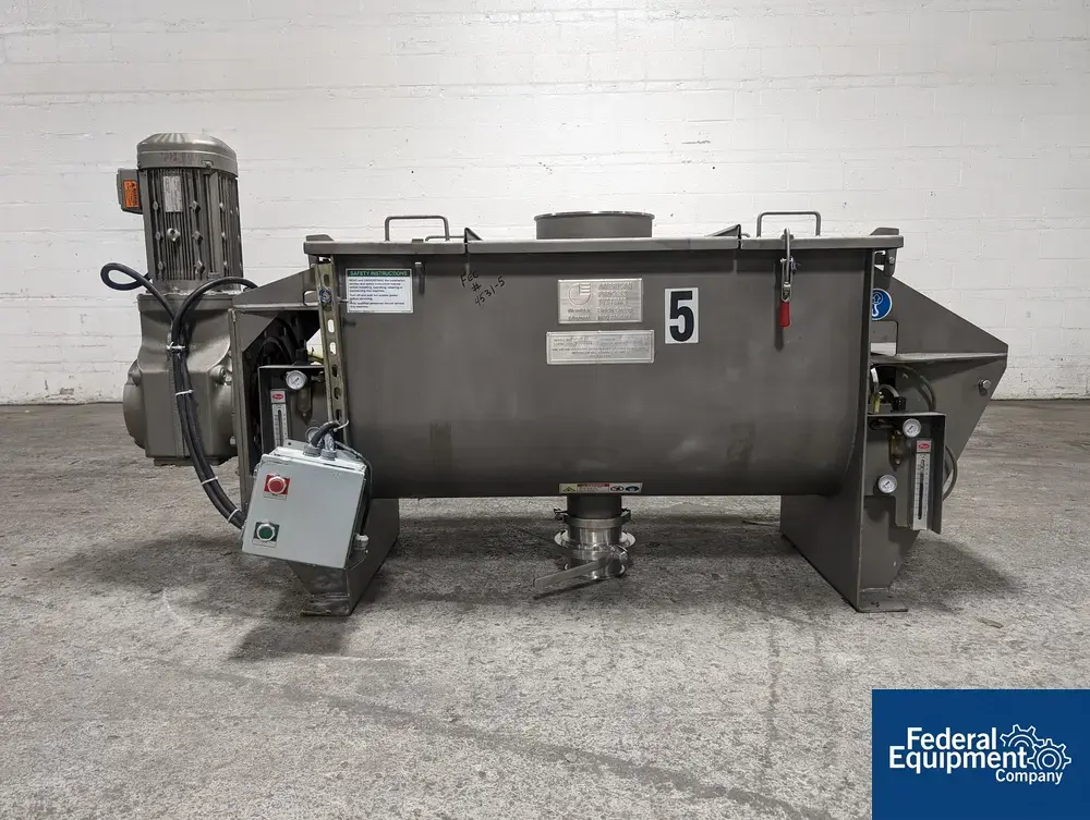 USED American Process 11 Cu Ft American Process Paddle Ribbon Blender, S/S, Modle PRB-011