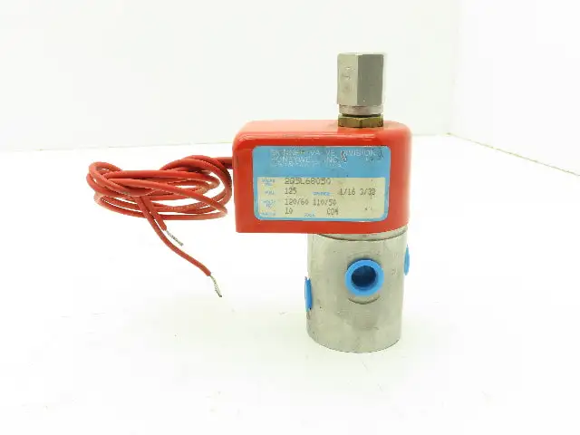 Honeywell Skinner 2Q5L68050 Solenoid Valve 3-Way NC 120V 125 PSI 1/4" NPT