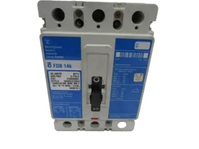 NEW WESTINGHOUSE FDB3080L CIRCUIT BREAKER FDB 14K 80AMPS 600VAC