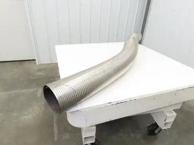 6" Flexible Metal Exhaust Hose Pipe Stainless Steel S Lock Diesel 6' Long