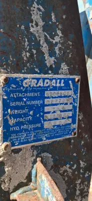 6,000 LB X 24' GRADALL MODEL #524 OFF ROAD TELEHANDLER, WITH SOLID RUBBER TIRES: YOBRO #25163