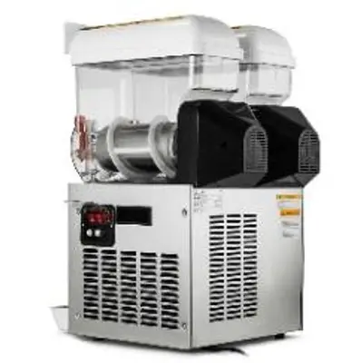 30L Commercial Frozen Drink Slush Slushy Making Machine Smoothie Ice Maker 2x15L
