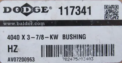 NEW DODGE 117341 TAPER LOCK BUSHING 4040 X 3-7/8-KW