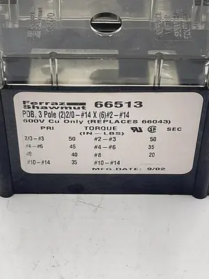 Used FERRAZ SHAWMUT FERRAZ SHAWMUT 66513 Misc Electrical & Power Parts | ND Industrial Surplus #1214865