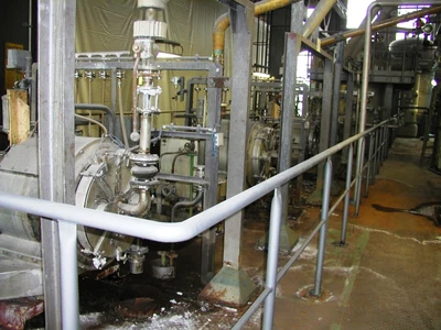 Krauss-Maffei SZ 50 BL 2-stage pusher centrifuge, 316SS.