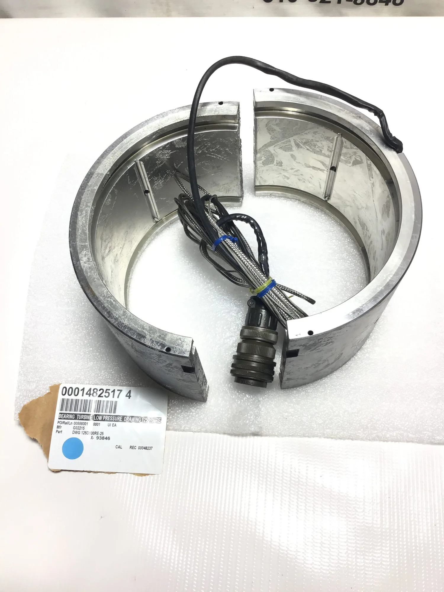 G02215 DWG 125D100RE-25 Low Pressure Bearing Turbine