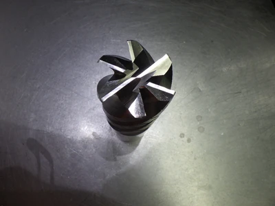 Widia/Hanita 2" 6 Flute HSS Roughing Endmill 2" Shank 625E51032CW M42 (LOC1617)