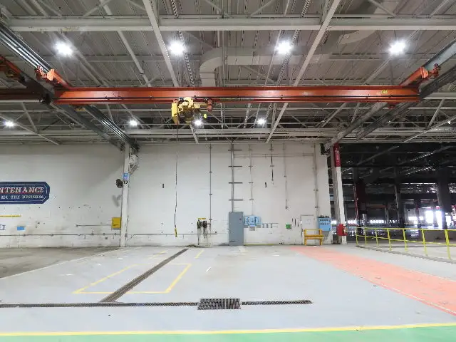 Cleveland Tramrail 3 Ton Underhung Bridge Crane 45' 10" Span Acco Wright Hoist
