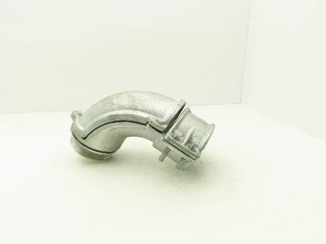 Eaton Crouse Hinds 746 3-1/2" FMC Clamp Type Connector 90 Degree Non-Insulated