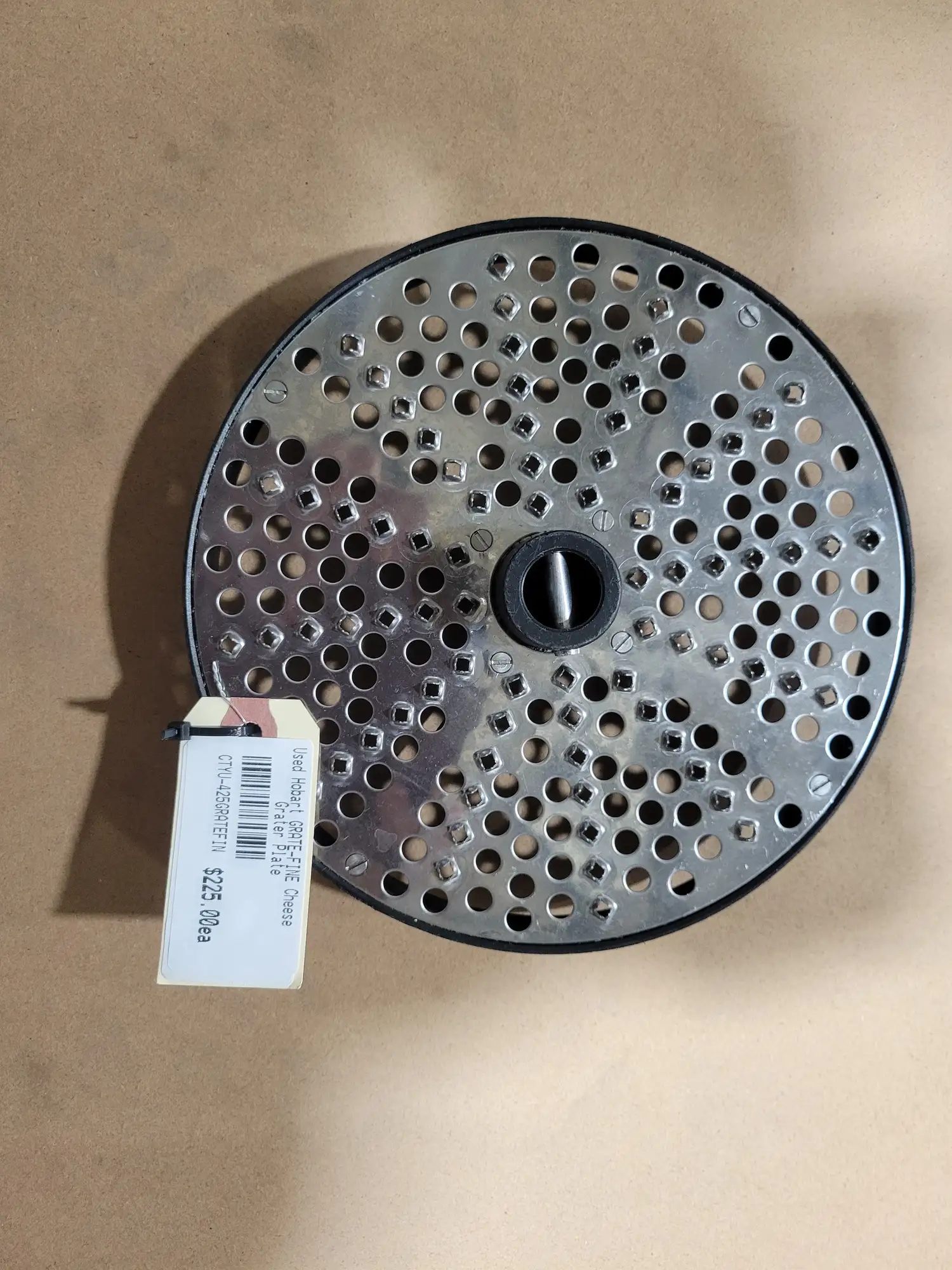 Used Hobart GRATE-FINE Cheese Grater Plate