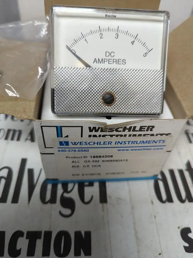 New | in-Stock WESCHLER 19564208 Meters - Misc | Surplus Asset Holdings #1206859