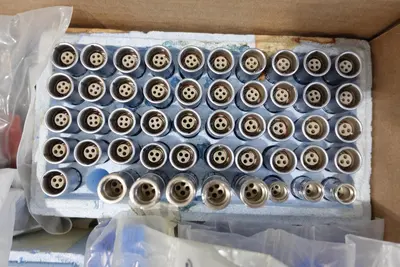 4 PALLETS OF ASSORTED ELECTRICAL PLUGS, FITTINGS, CONNECTORS, AND TERMINAL BLOCKS