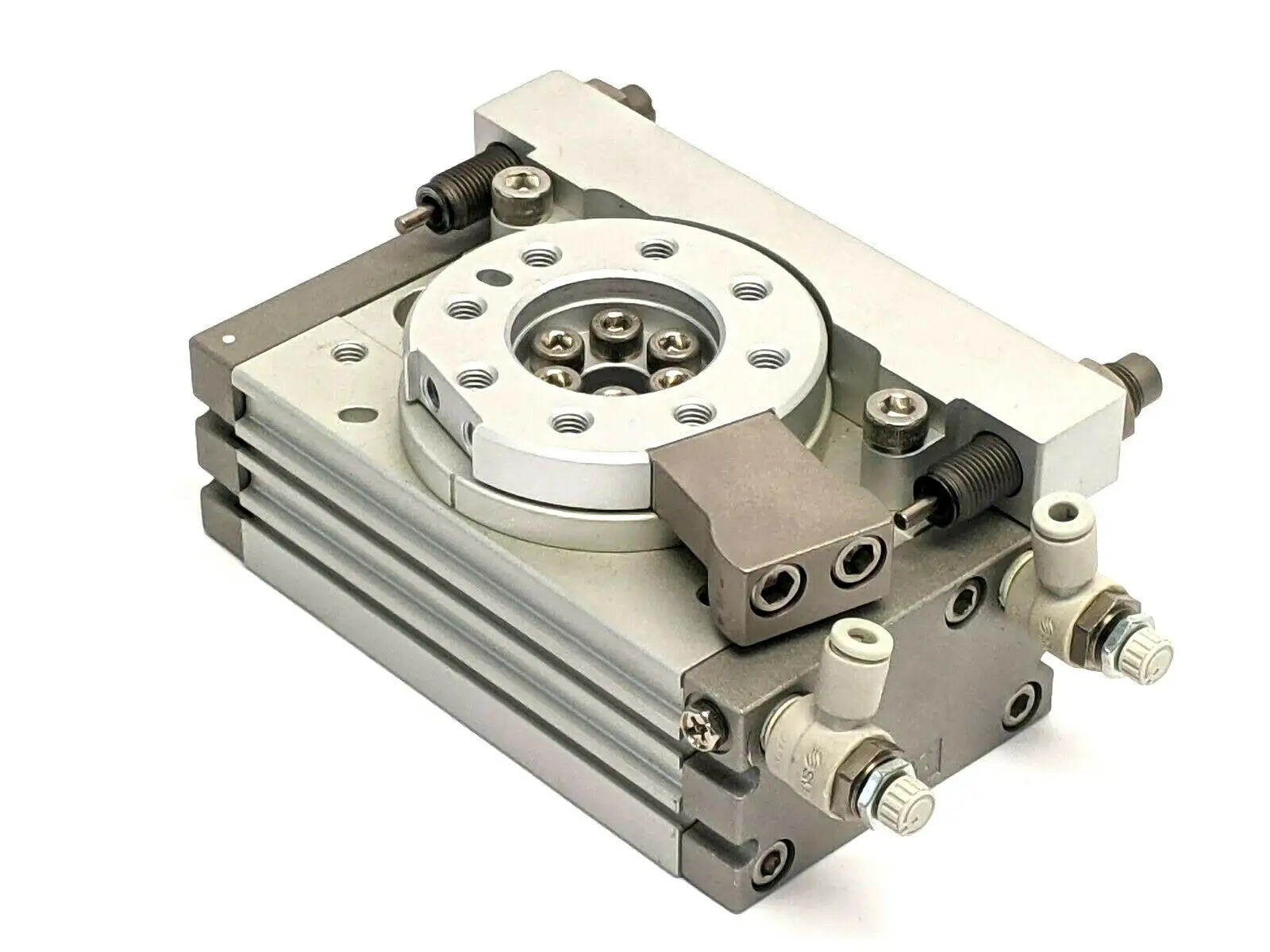 Used SMC EXTERNAL SHOCK ABSORBER ROTARY ACTUATOR TABLE Rotary Actuators Michigan US | Maverick Industrial Sales #1092064