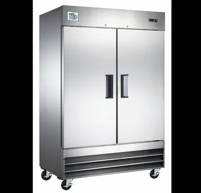 Elite Stainless Steel 2 Door Freezer