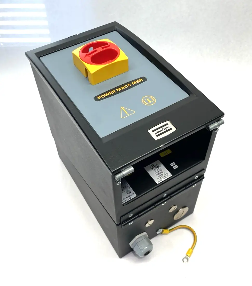 Used ATLAS COPCO POWER FOCUS 8 MAIN SWITCH BOX, NUTRUNNER MULTISPINDLE Switchgears Michigan US | Maverick Industrial Sales #1090834