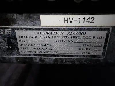 Standridge Granite Corp 37" X 68" Granite Surface Plate