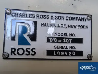 USED Ross 1 Quart Ross Discharge Press, Model DS-1QT
