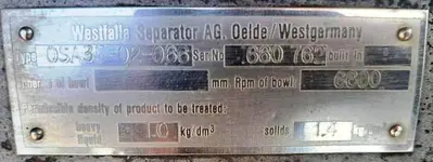 Westfalia OSA 35-02-066 oil purifier skid, SS.