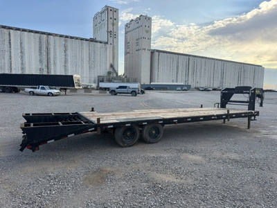 Used 2019 BIG TEX 14GN-25BK + 5 Flatbed Trailers Oklahoma US | Miedema Asset Management Group #1709315