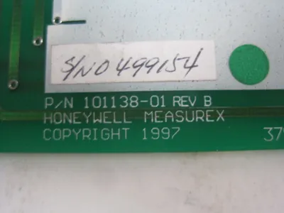 USED HONEYWELL MEASUREX 101138-01 PC BOARD REV.B 10113801
