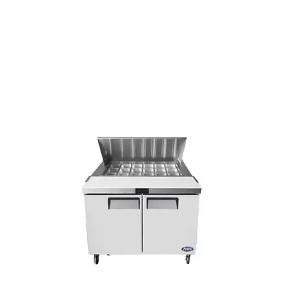 New | in-Stock Atosa New Atosa MSF8306GR 48″ Refrigerated Mega Top Sandwich Prep. Table 115V Food Prep Tables Illinois US | Falcon Restaurant Supply #1375624